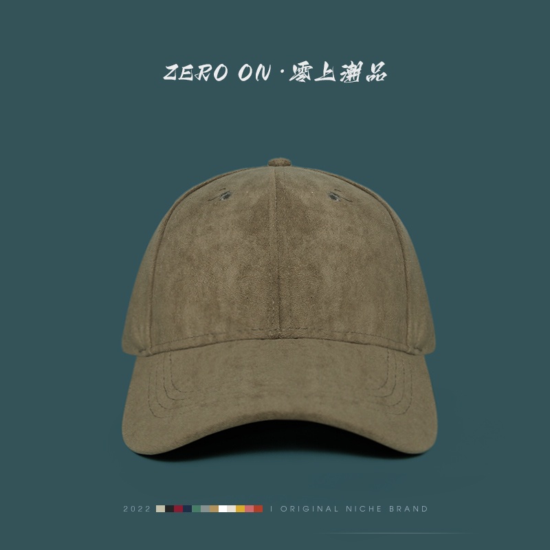 Mũ Lưỡi Trai Vải Nhung Lông Cừu Giả Cứng Màu Trơn Thời Trang Thu Đông Cho Nam Và Nữ