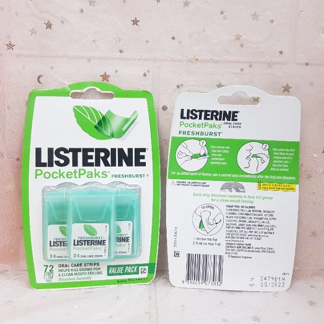 Miếng Ngậm Thơm Miệng Listerine