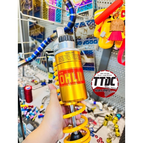 Phuộc Ohlins 1:1 gắn xe Vario Scoopy Vision Ab tặng kèm núm cnc tăng chỉnh thật ☺️✌