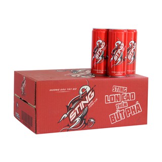  Thùng 24 lon Nước tăng lực sting lon 330ml 