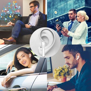 Tai nghe Bluetooth không dây HBQ-i7S kèm bộ sạc, Chống ồn, Chống mồ hôi, Tích hợp micro, Tai nghe âm thanh nổi