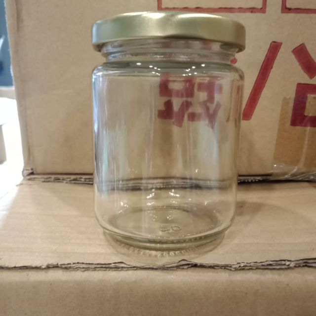 LỌ Thủy Tinh 220ml Nắp Vàng