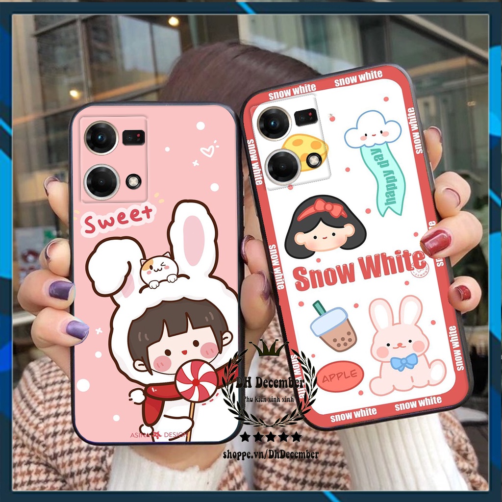 Ốp lưng Oppo RENO 7 4G -ỐP BẢO VỆ CAMERA- in hình 3D lucky, gấu Brick xinh xắn - KHÔNG NÊN BỎ LỠ