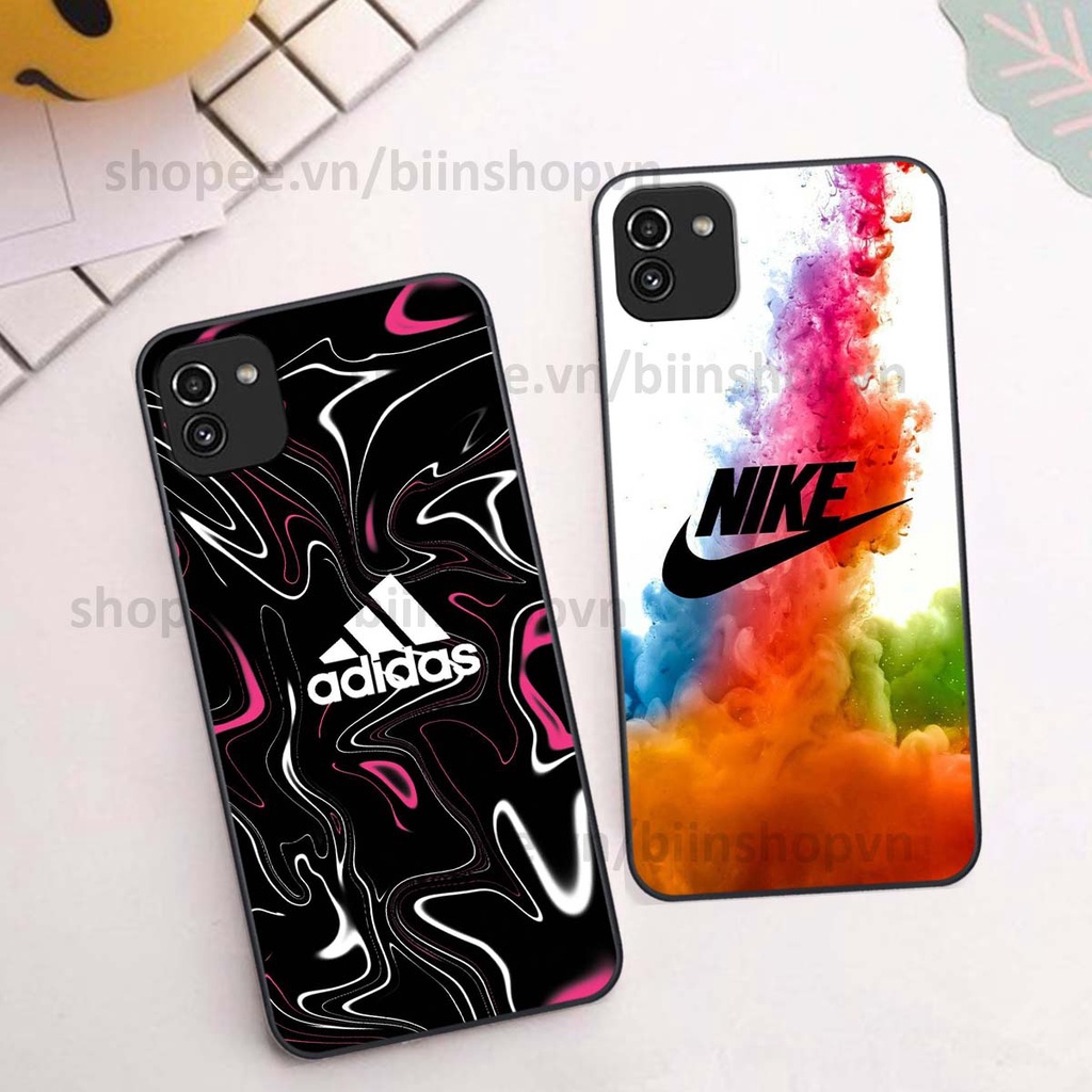 Ốp Samsung A03 in hình thương hiệu nhiều màu sắc thể thao cá tính thời trang