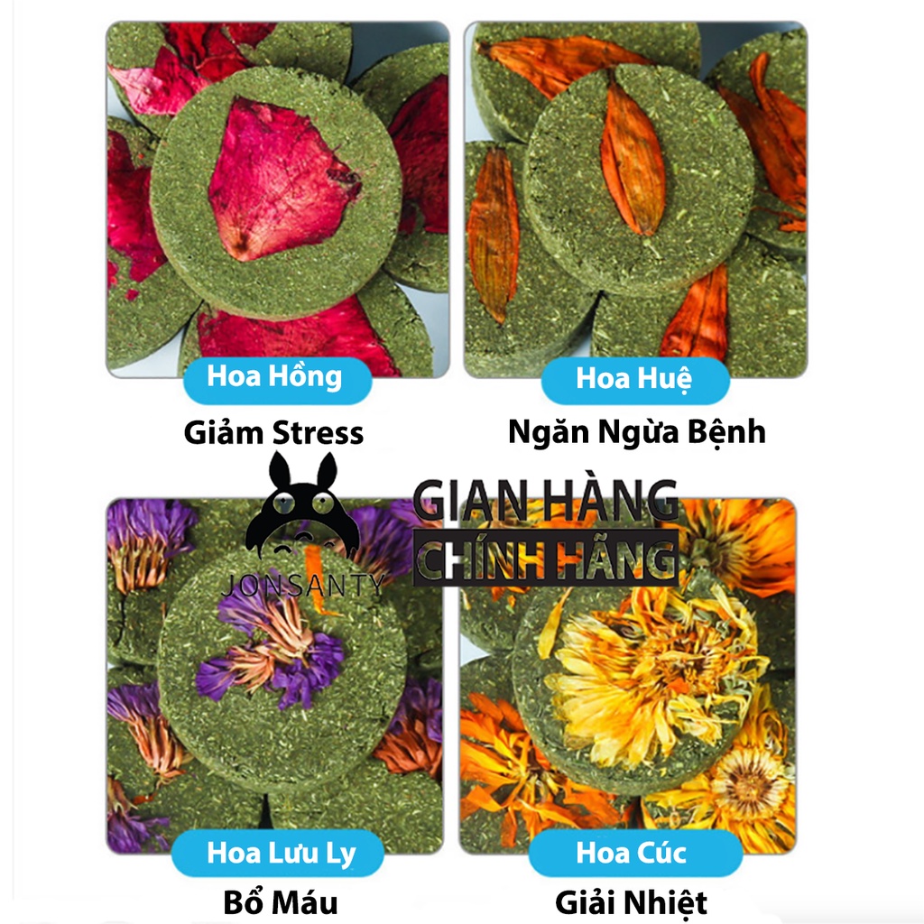 Bánh cỏ mài răng chuột hamster, thỏ hộp lớn hãng JONSANTY