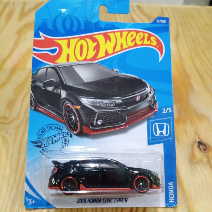 Mô Hình Đồ Chơi Xe Hơi Hotwheels 2018 Civic Type R Đen