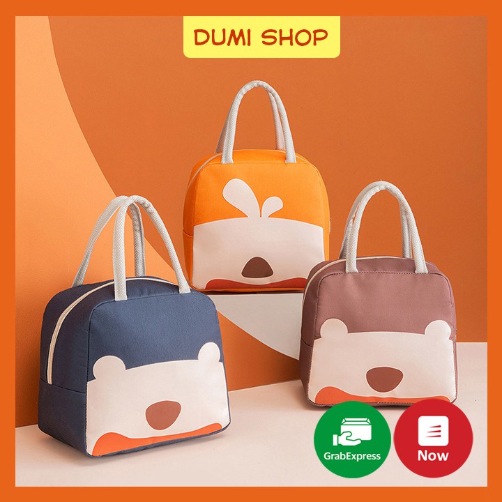 Túi Cách Nhiệt Đựng Cơm Chống Thấm Nước Hình Gấu - Dumi Shop