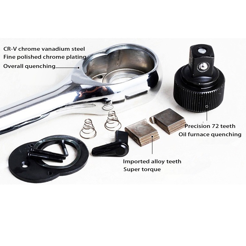 Set 15 Phụ Kiện Ổ Cắm 1 / 4 &quot;Chuyên Dụng Cho Cờ Lê 4-14mm 13 Ổ Cắm Cr-V