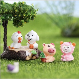 Tiểu cảnh 12 con giáp trang trí
