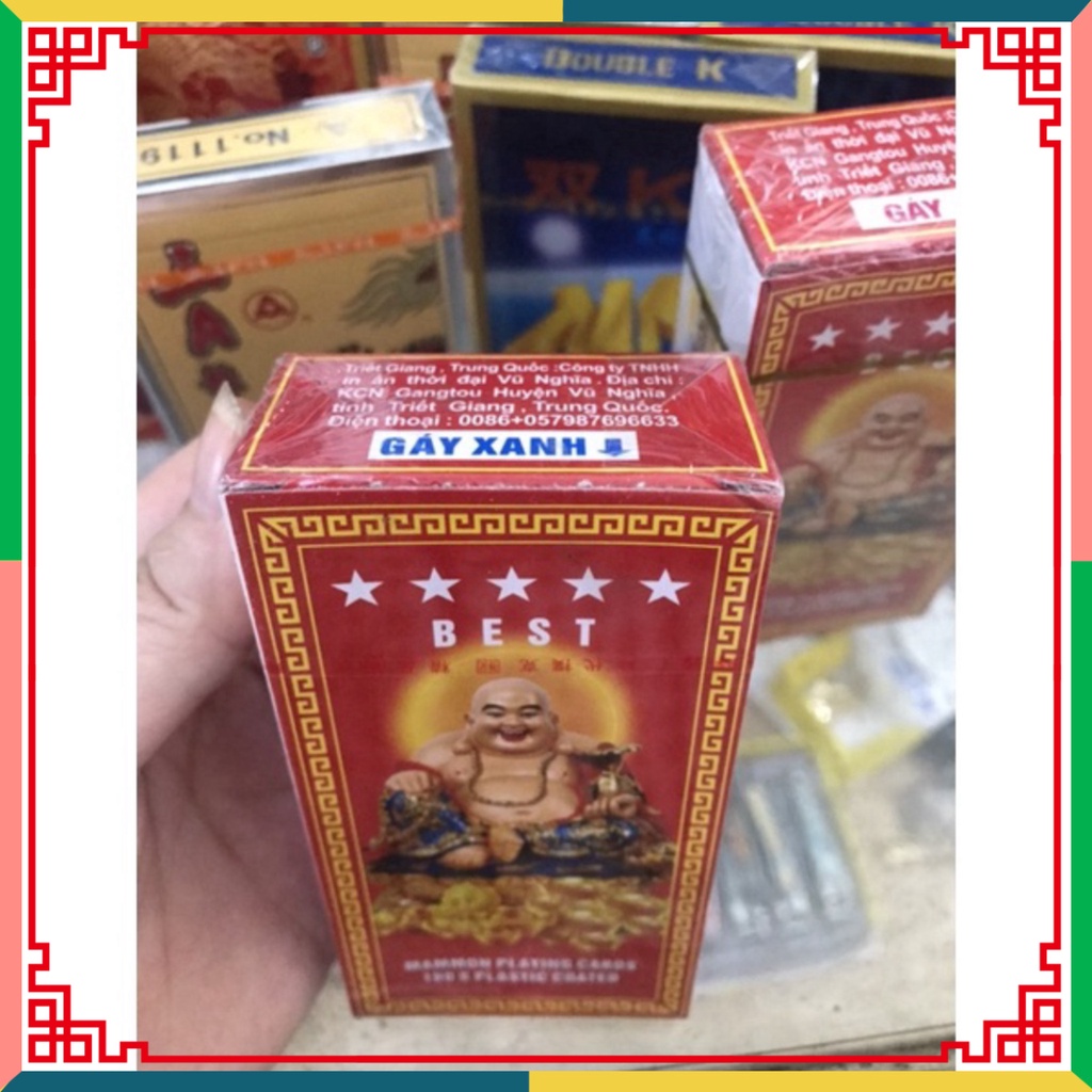 Bộ bài Tây/ Bộ Chắn tú lơ khơ rồng vàng + đỏ AAA hàng chuẩn
