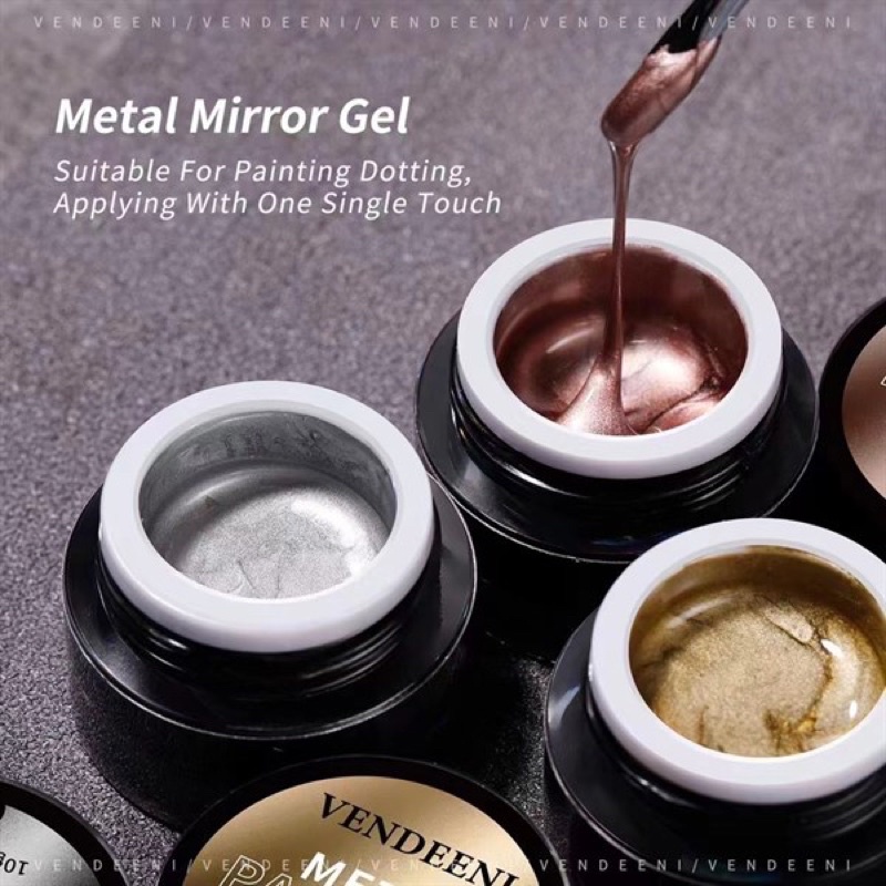 Gel vẽ metan nail ,gel nhũ tráng gương vẽ móng Loại Cao cấp