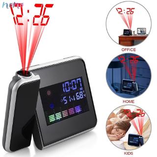 Electronic LED Clock with Weather Projector