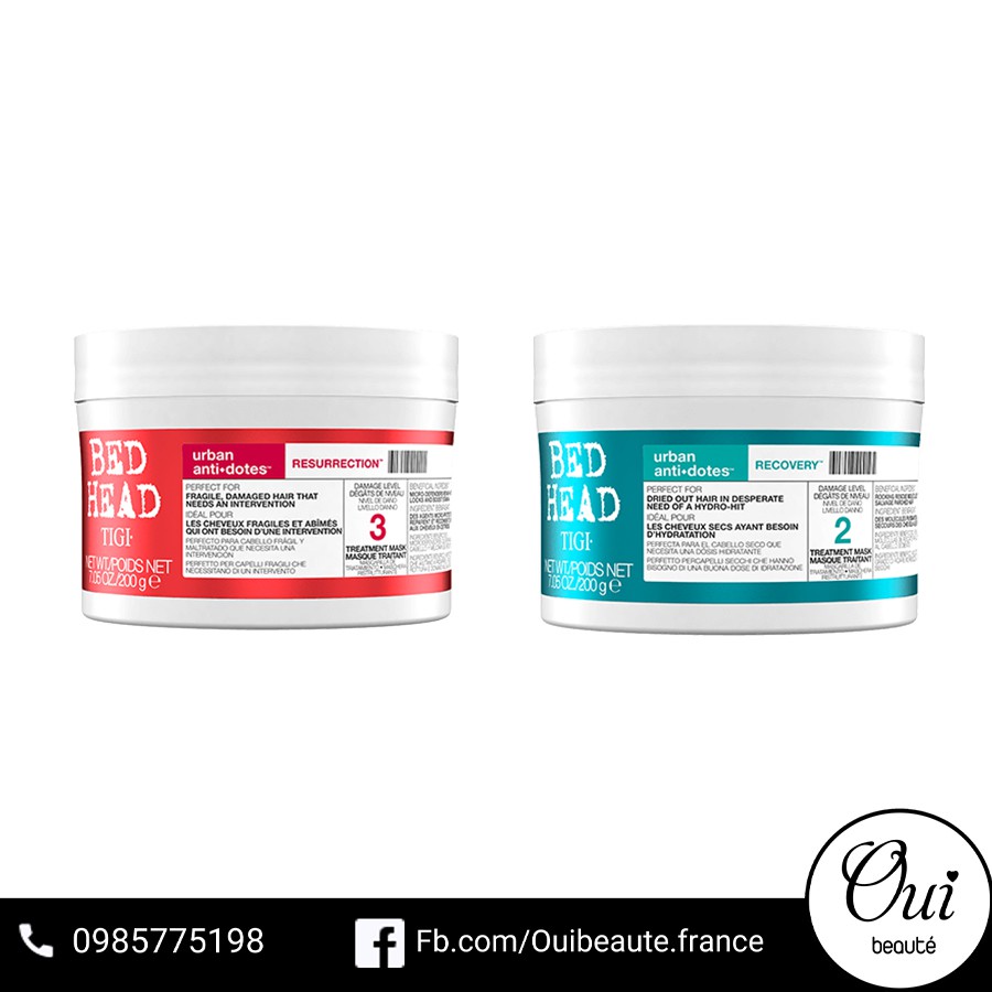 Kem ủ tóc Tigi Bed Head Resurrection Recovery 200g Ouibeaute