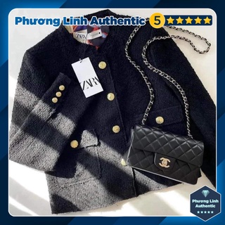 Áo khoác dạ dáng ngắn lót họa tiết Zara Auth New Tag có sẵn 9276/833 9276833