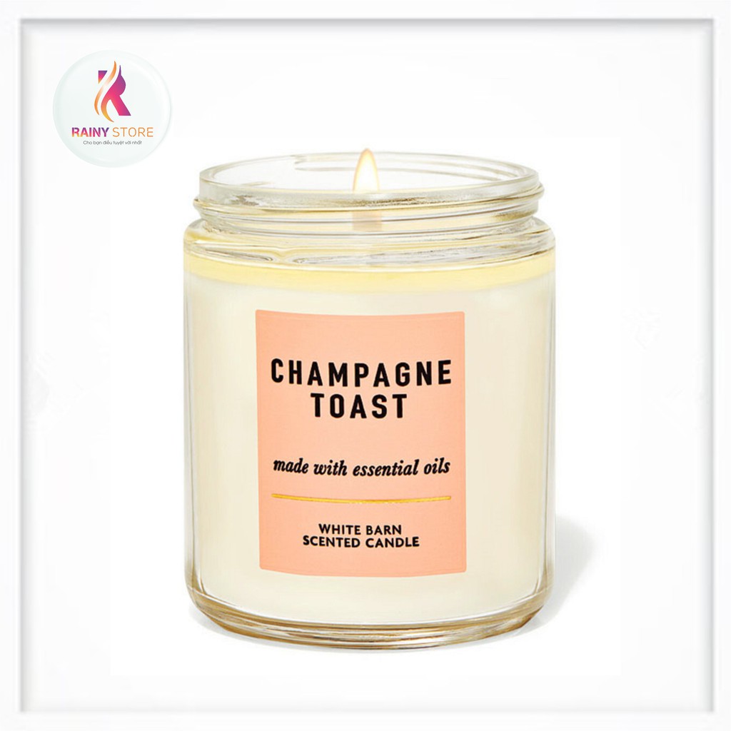 Nến thơm 1 tim Bath &amp; Body Works Champagne Toast 198g