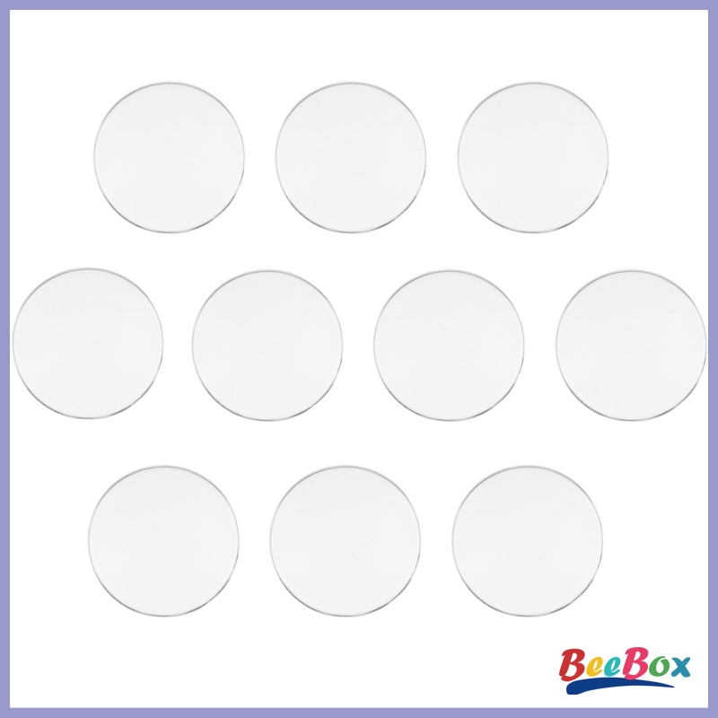 BeeBox 5 Pairs/Lot Clear Flat Eyechips Safety Doll Eyes 12\'\' Blythe Doll DIY Making