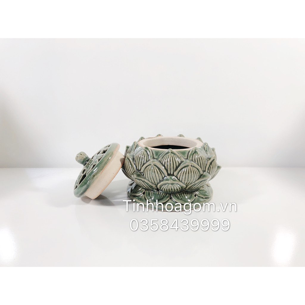 Lư Đốt Trầm Hương sứ Bát Tràng