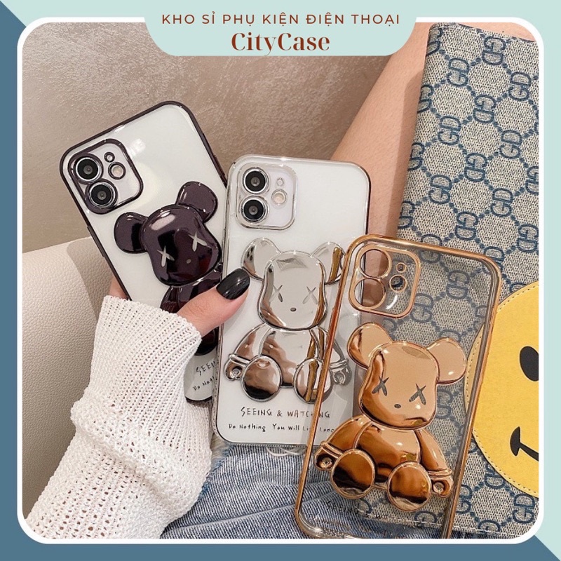 Ốp Iphone dẻo gấu Bearbrick IPhone 6/6s/Plus/7/8/SE/Plus/X/Xs/Xr/Xs Max/11/Pro/Pro Max/12/Pro/Pro Max/13/Pro/Max