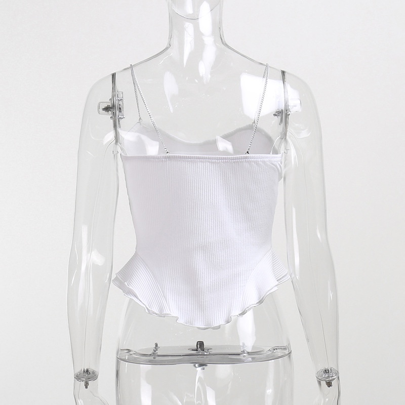 Áo Hai Dây Hở Lưng Thêu Họa Tiết Thiết Kế Mới Thời Trang Mùa Hè