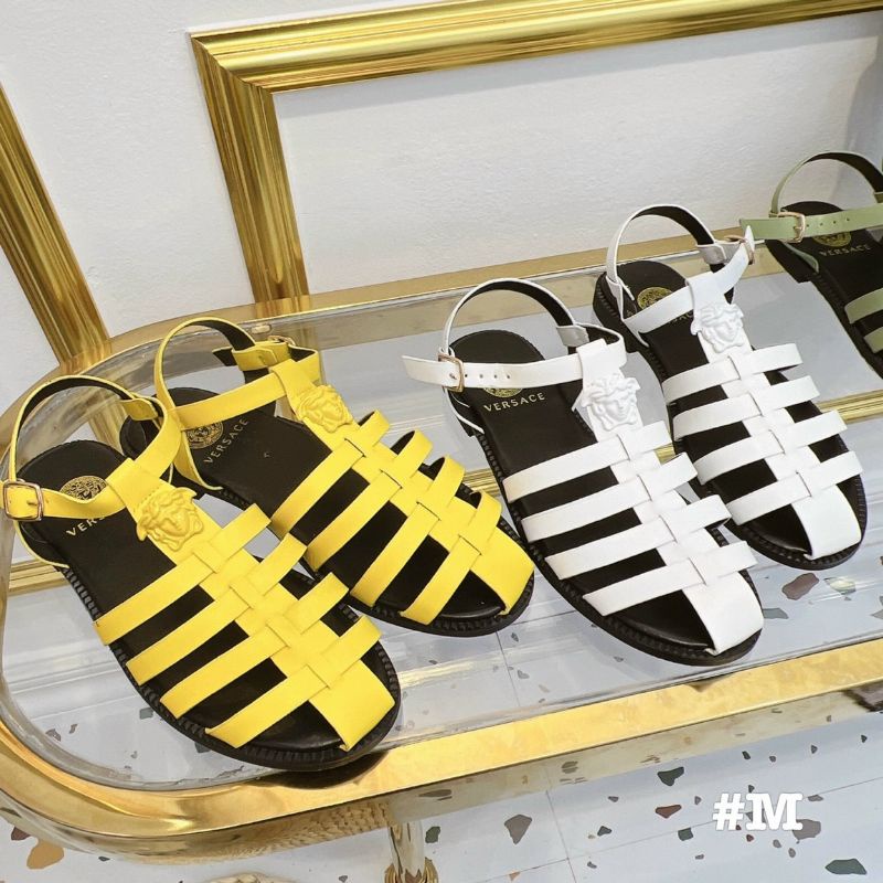 Cb Sandal Rọ Nữ Khoá Mặt Logo Da Mềm Êm Loại 1 Fullbox Bill Túi Cao Cấp