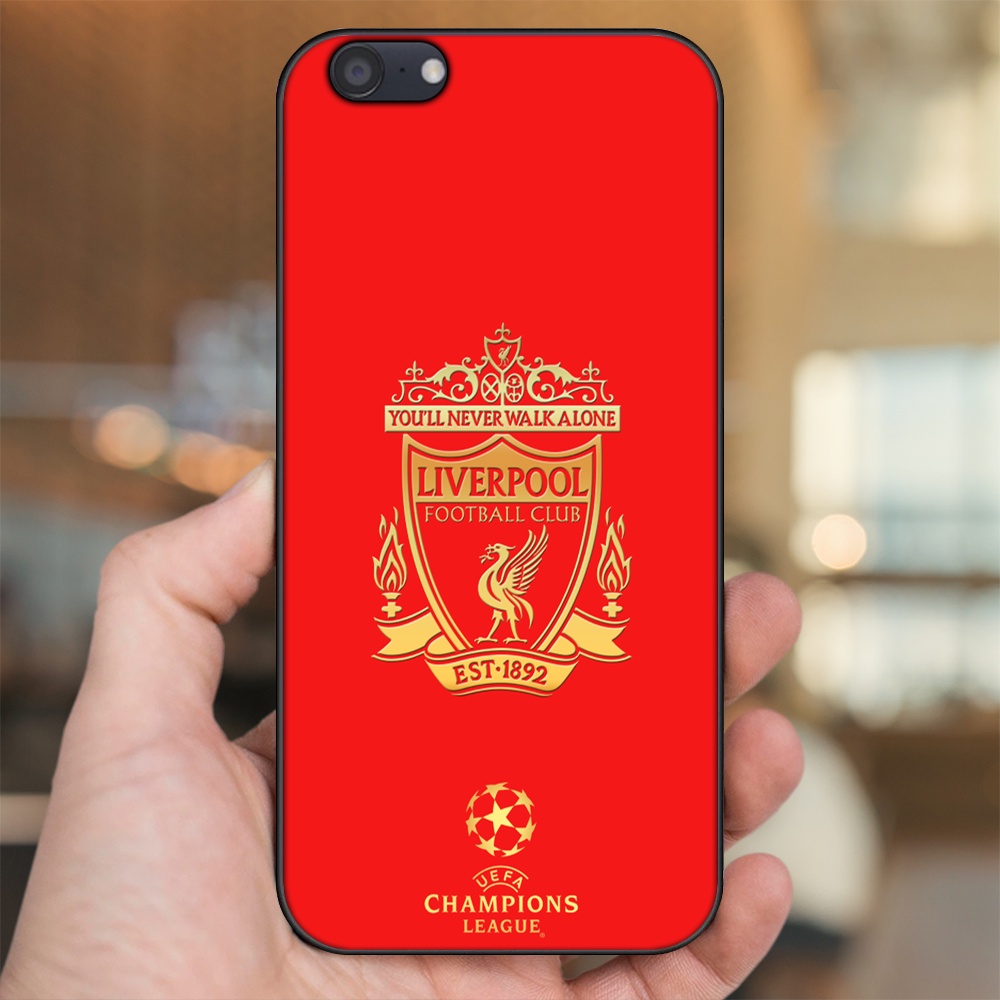 Ốp lưng Oppo A71 viền đen in hình Liverpool FC