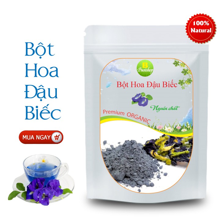 Bột hoa đậu biếc nguyên chất 100g - Tạo màu tự nhiên