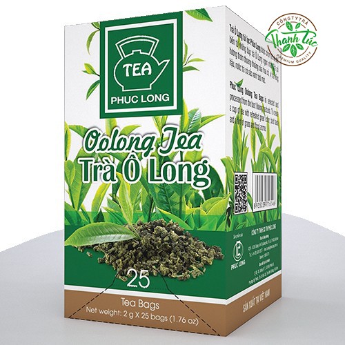 Trà Túi Lọc Olong Phúc Long Hộp 25 Gói