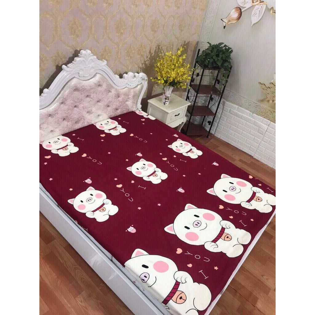 [Mã LIFE20KALL giảm 10% đơn 50K] [Sale hot] Ga chống thấm cotton bo chun có họa tiết tùy chọn kích thước.