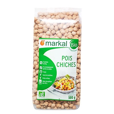 Hạt đậu gà hữu cơ Markal 500g - Pháp