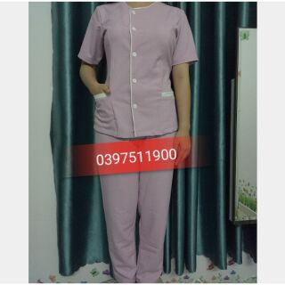 Đồng phục spa tím cà ( size dưới 53kg)