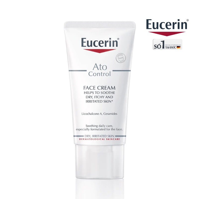 EUCERIN KEM DƯỠNG DA MẶT DÀNH CHO DA DỊ ỨNG ATO CONTROL SOOTHING CREAM 50ML