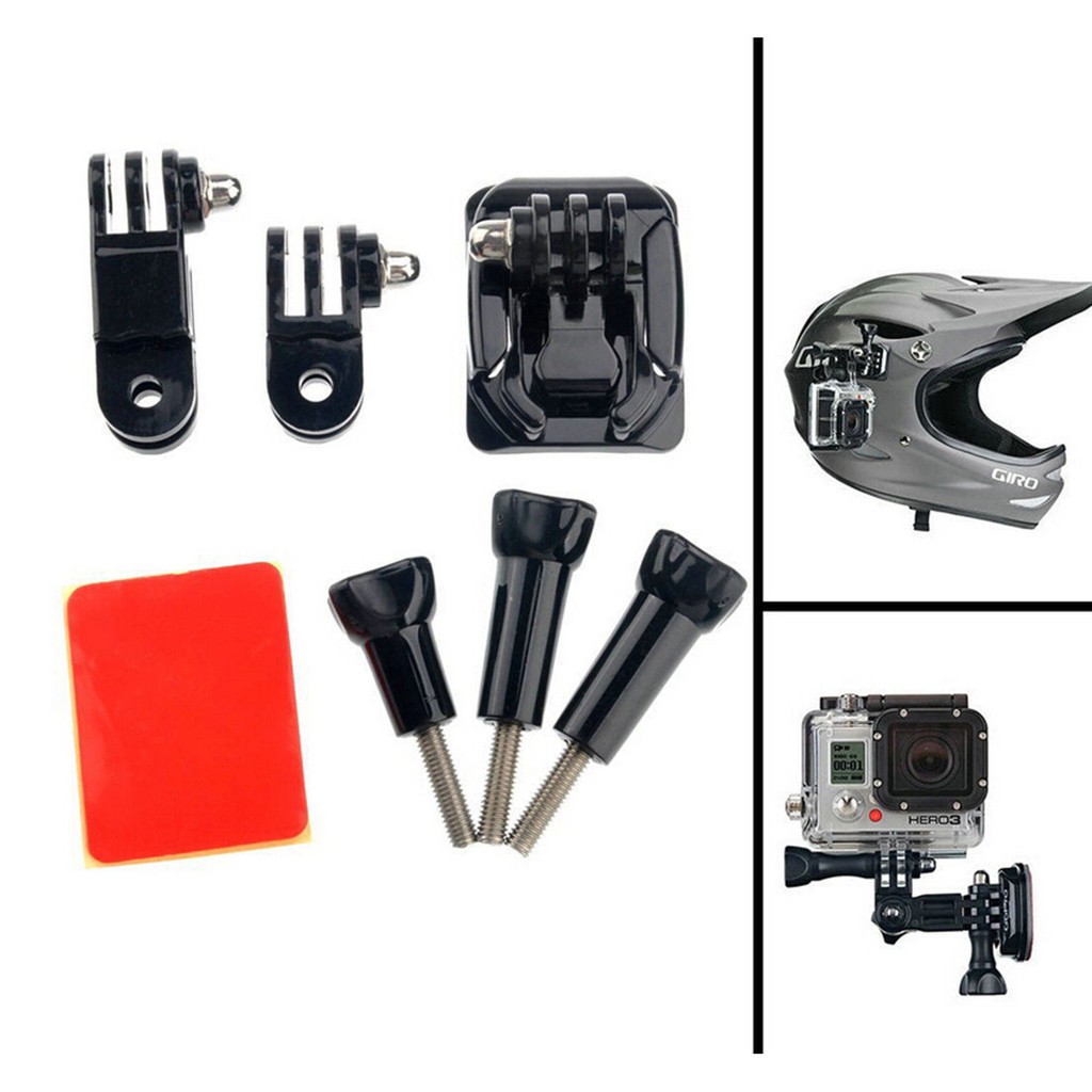 Đế Gắn Camera Gopro Hero 6 5s 5 4s 3 + Sjcam Gắn Trên Mũ Bảo Hiểm