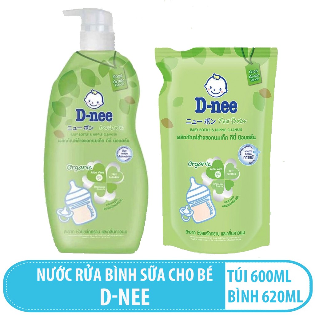 Nước rửa bình sữa Dnee Thái Lan 620ml