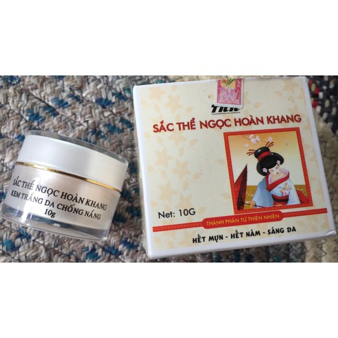 Kem dưỡng trắng da chống nắng sắc thể Ngọc hoàn khang 10g