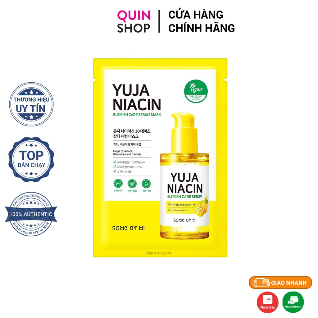 Mặt Nạ Dưỡng Trắng Some By Mi Yuja Niacin Blemish Care Serum Mask