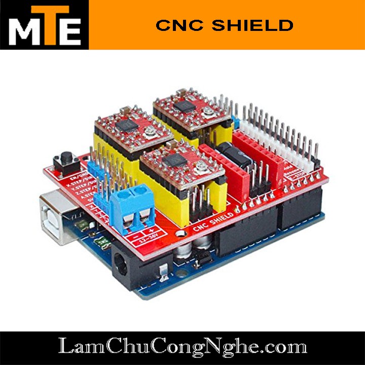 Mạch arduino CNC shield V3 (dùng cho máy CNC, laze, vẽ)