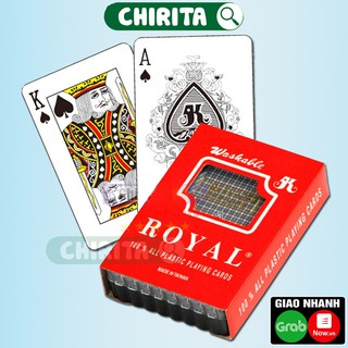 Bộ Bài Tây Nhựa Đài Loan ROYAL 100% Plastic - Màu Ngẫu Nhiên