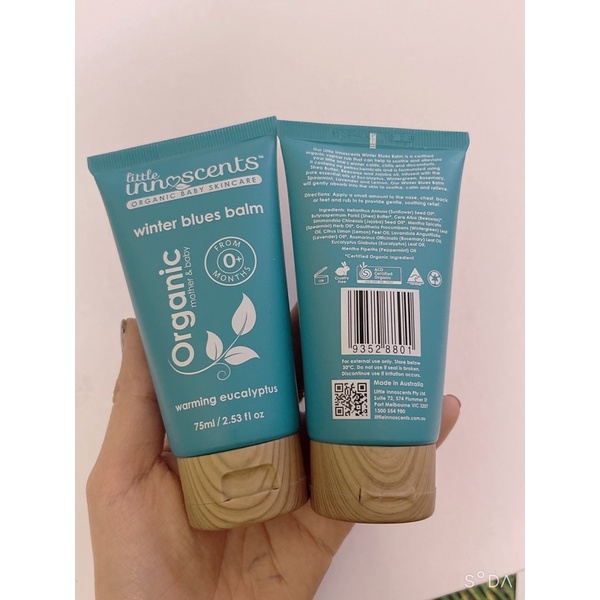 Dầu bôi ấm ngực Organic Litte Innoscents