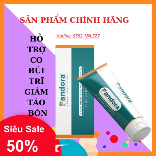 Kem Bôi Trĩ Pandora Giúp Giảm Sa Búi Trĩ Và Ngăn Ngừa Trĩ Tái Phát