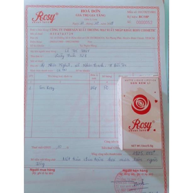 Son Kem Lì [FREESHIP] Son Rosy- Không chì, không thủy ngân, bền màu | BigBuy360 - bigbuy360.vn