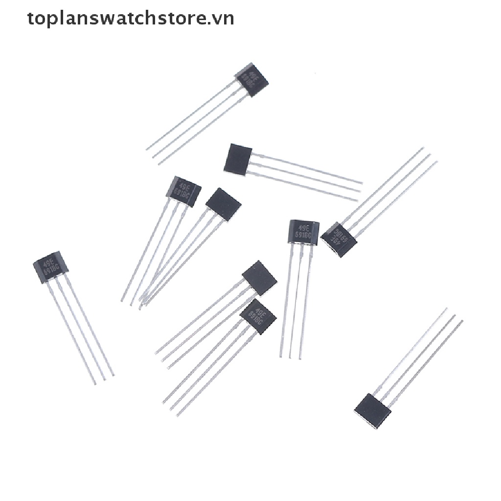 toplanswatchstore   10pcs Hall element 49E OH49E SS49E linear Sensor Hall sensor   VN
