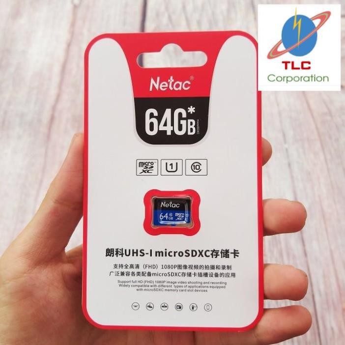 Thẻ nhớ Netac 32G 64G 128G - Class 10 [BH Chính Hãng 5 Năm]
