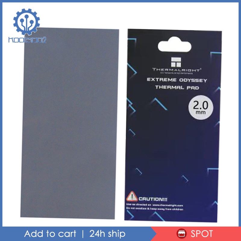 Miếng Đệm Silicone Cách Nhiệt 12.8 W / Mf Koolsoo2 Đơn Giản Cho Tản Nhiệt Laptop PC