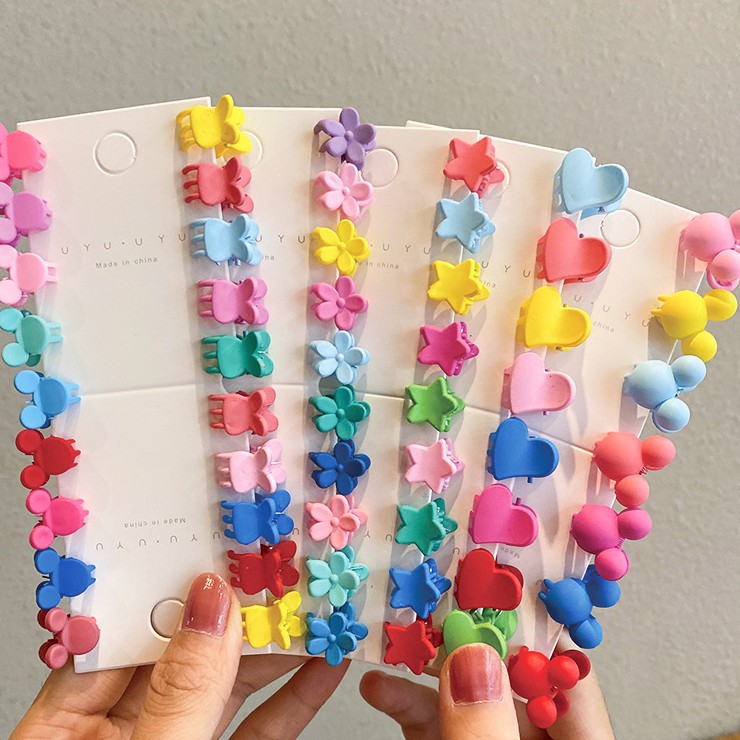 50 Kẹp Tóc Càng Cua Nhiều Màu Siêu Cute Dễ Thương Cho Bé Gái