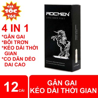 Bao cao su kéo dài Rocmen hộp 12 cái