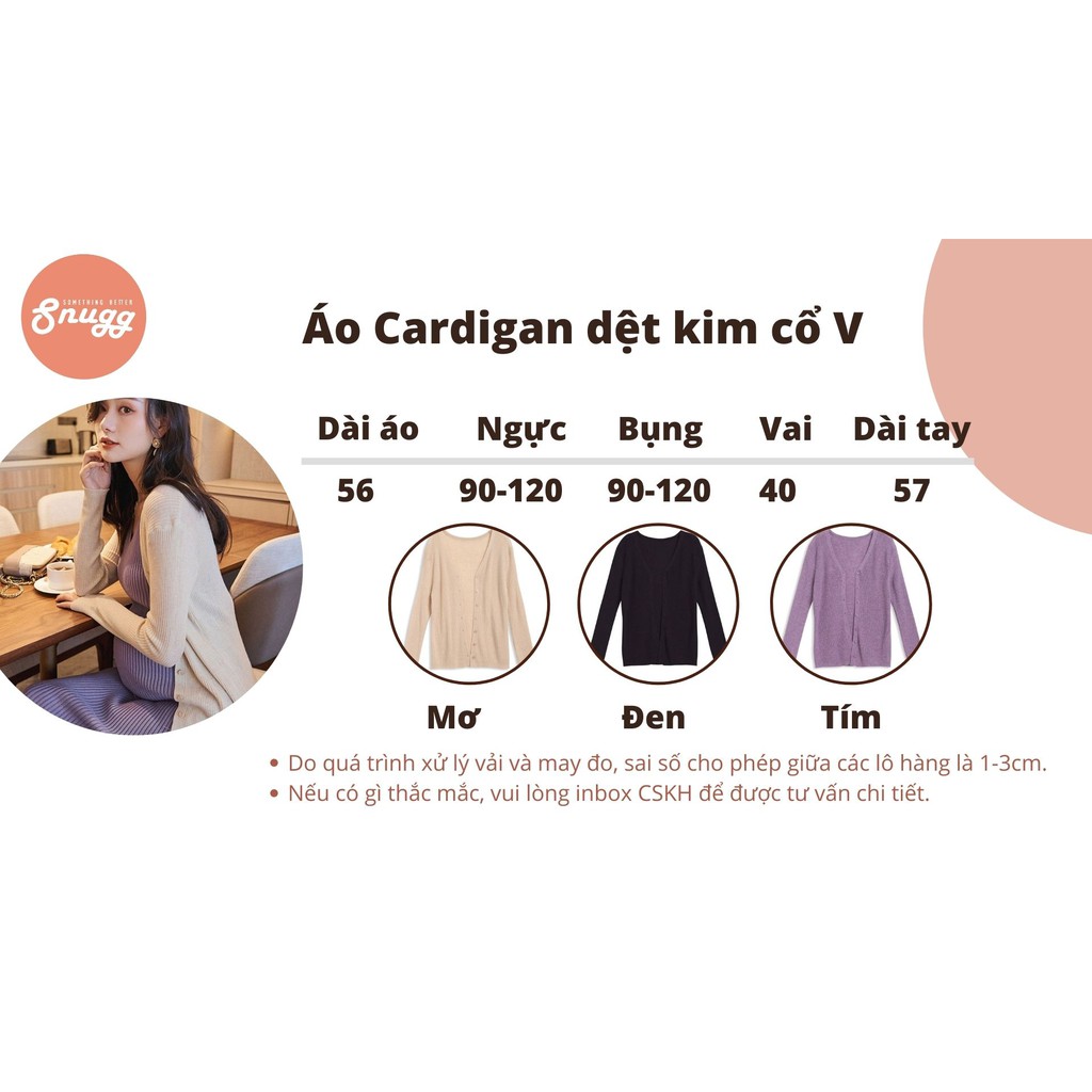 Áo cardigan sơ mi dệt kim 4 mùa -150gr- Snugg | BigBuy360 - bigbuy360.vn