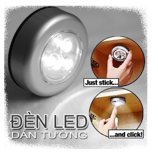 Bộ 3 đèn led dán tường, loại 4 bóng siêu tiện lợi