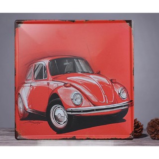 [GIÁ SỈ XƯỞNG] Tranh sắt 30x30cm trang trí tường phong cách retro vintage giá rẻ