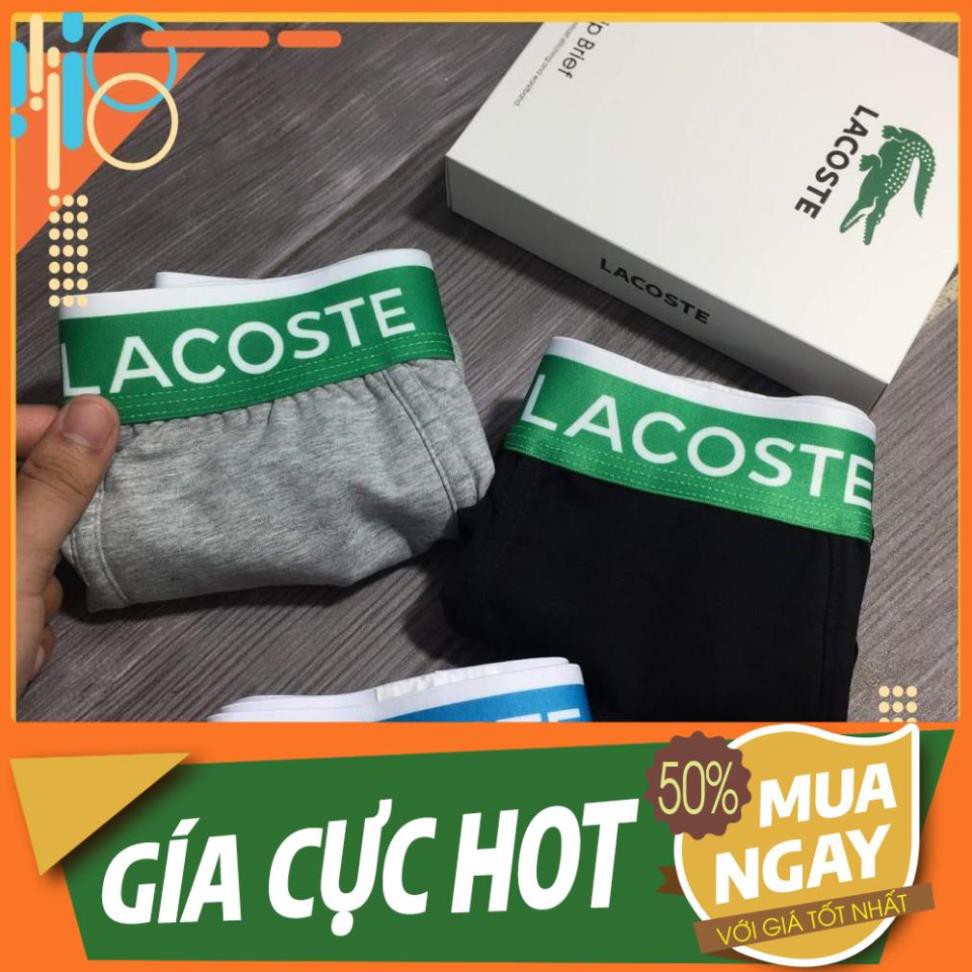 XẢ HÀNG NGHỈ BÁN  GIẢM GIÁ Quần lót Lacoste nam nhập Thái chuẩn xịn  GIÁ RẺ