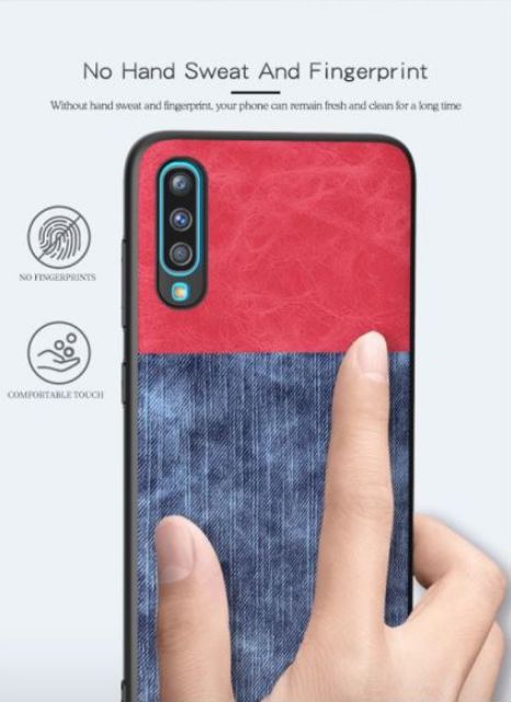 Ốp lưng Vsmart Live chống sốc vân da bò ( Lưu ý hơi lệch cam